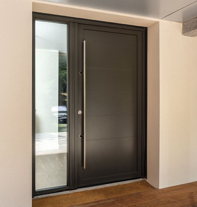 Puertas entrada aluminio premium