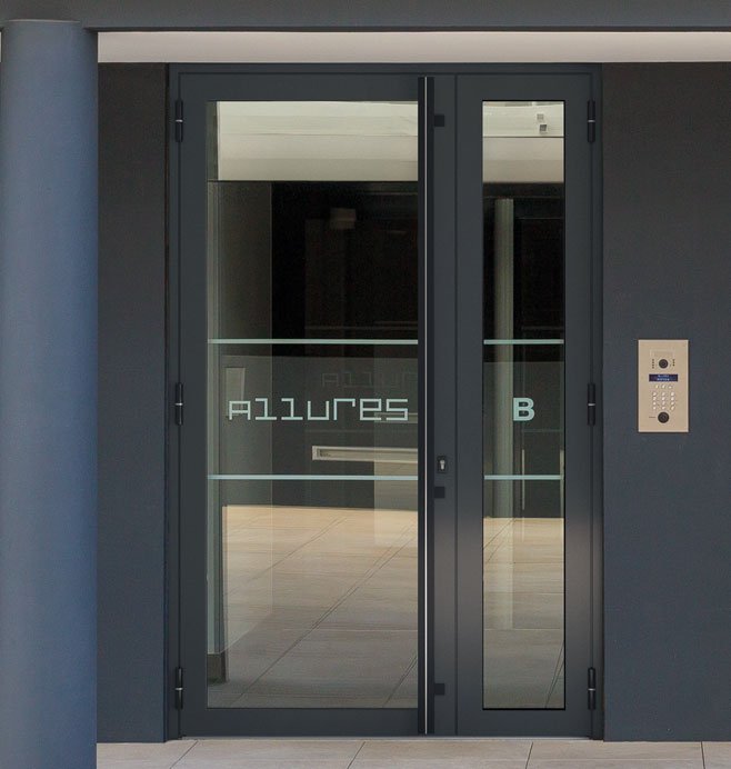 Puertas entrada aluminio premium
